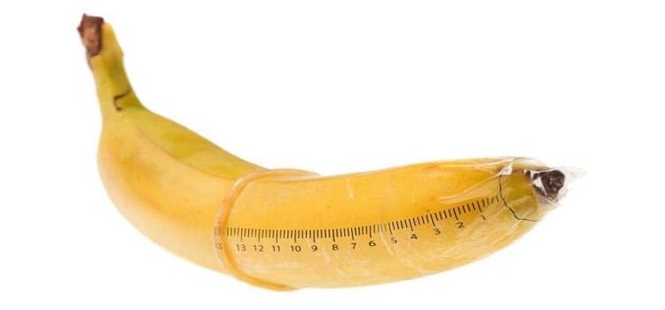 Banaanimittaus simuloi peniksen laajentumista soodalla